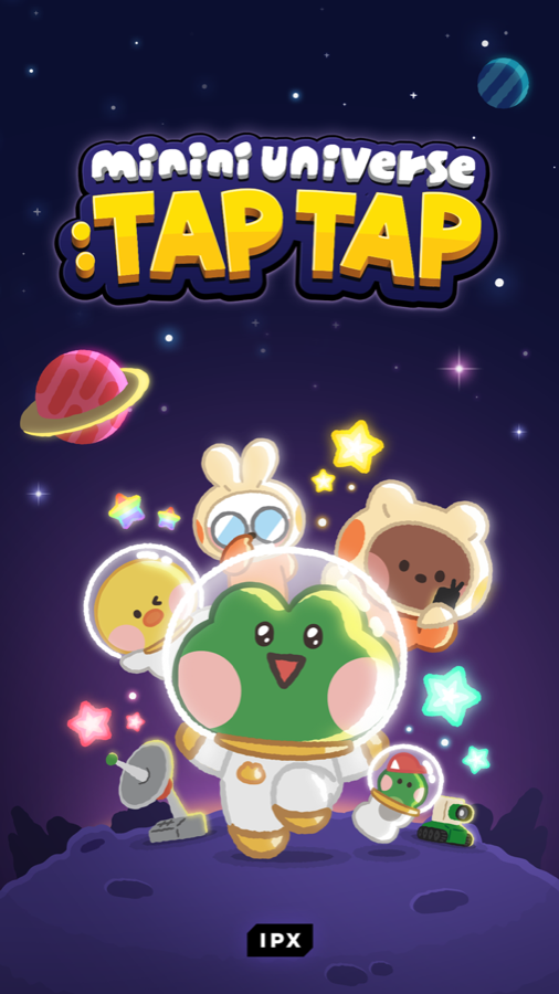 minini universe TAP TAP 타이틀 화면